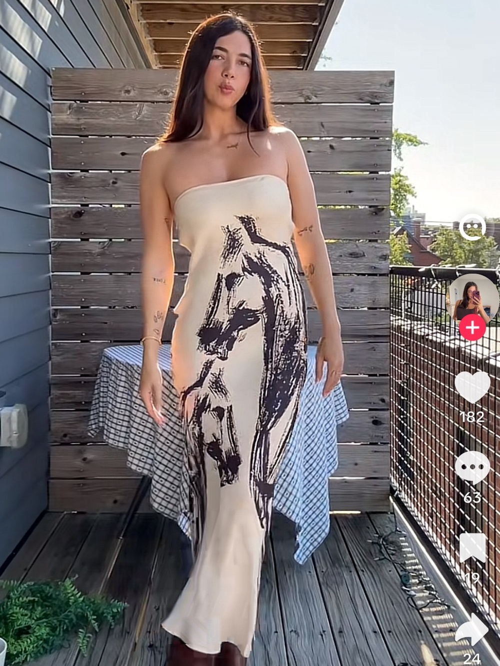 Conditions Apply Chloe Strapless Maxi Slip Dress Horse Pony - Picture 4 of 12
